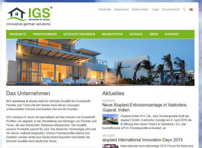 IGS - neue Webseite | IGS - new website