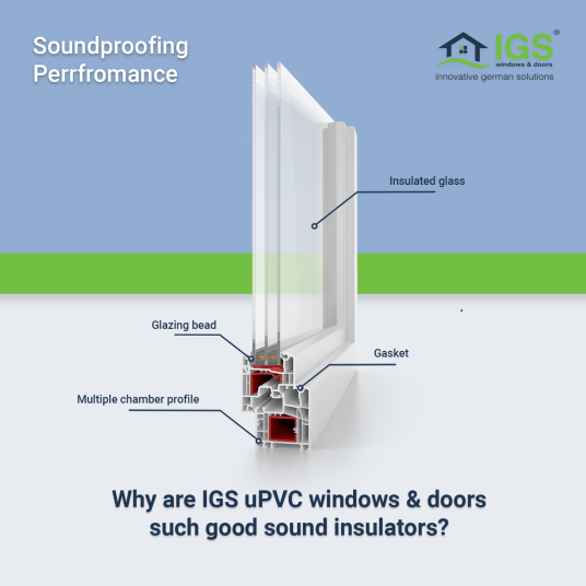 Why are IGS uPVC windows & doors such good sound insulators?